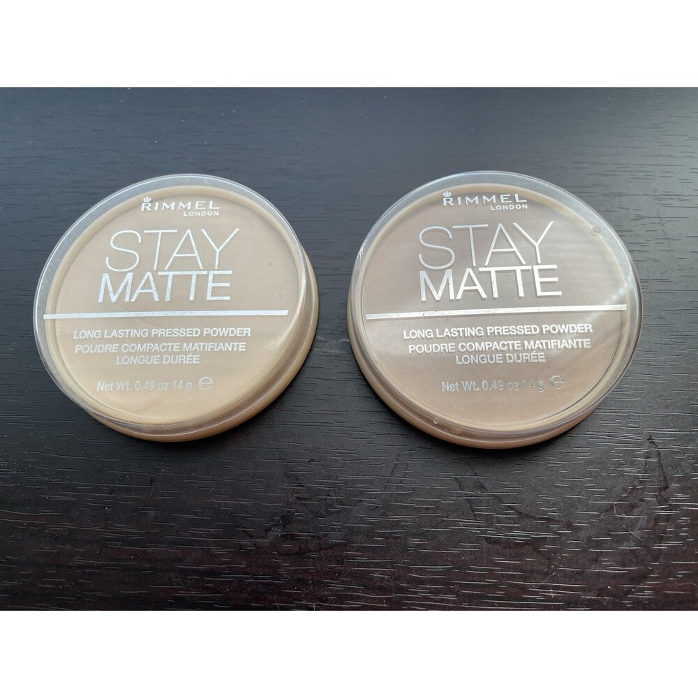 2 Rimmel Stay Matte Long Lasting Pressed Powder Transparent And Natural